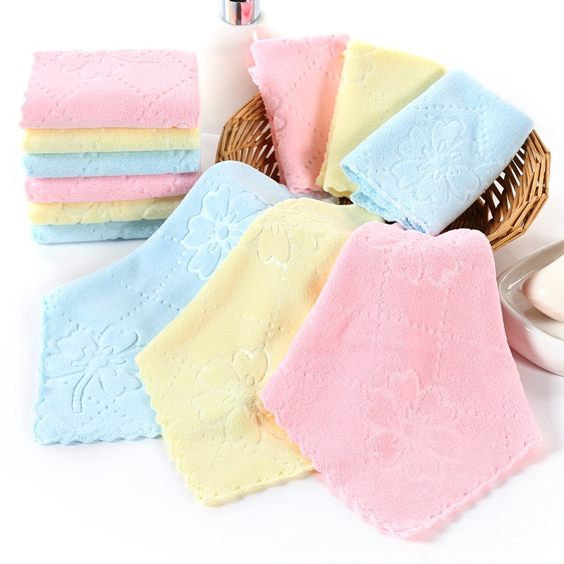 3-Pack Microfiber Square Cleaning Towels