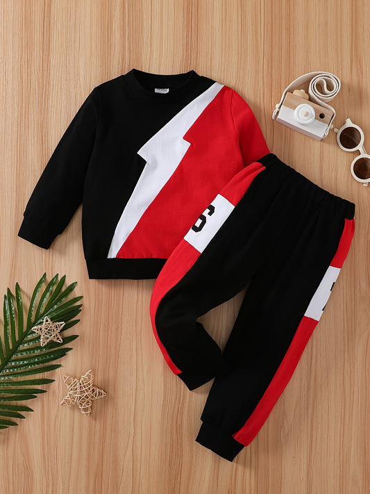 Boys' Pullover Sweatshirt and Jogger Pants Set