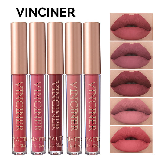 12-Color Lip Glaze Matte Liquid Lipstick Set: Waterproof, Non-Stick, Long-Lasting Matte Gloss