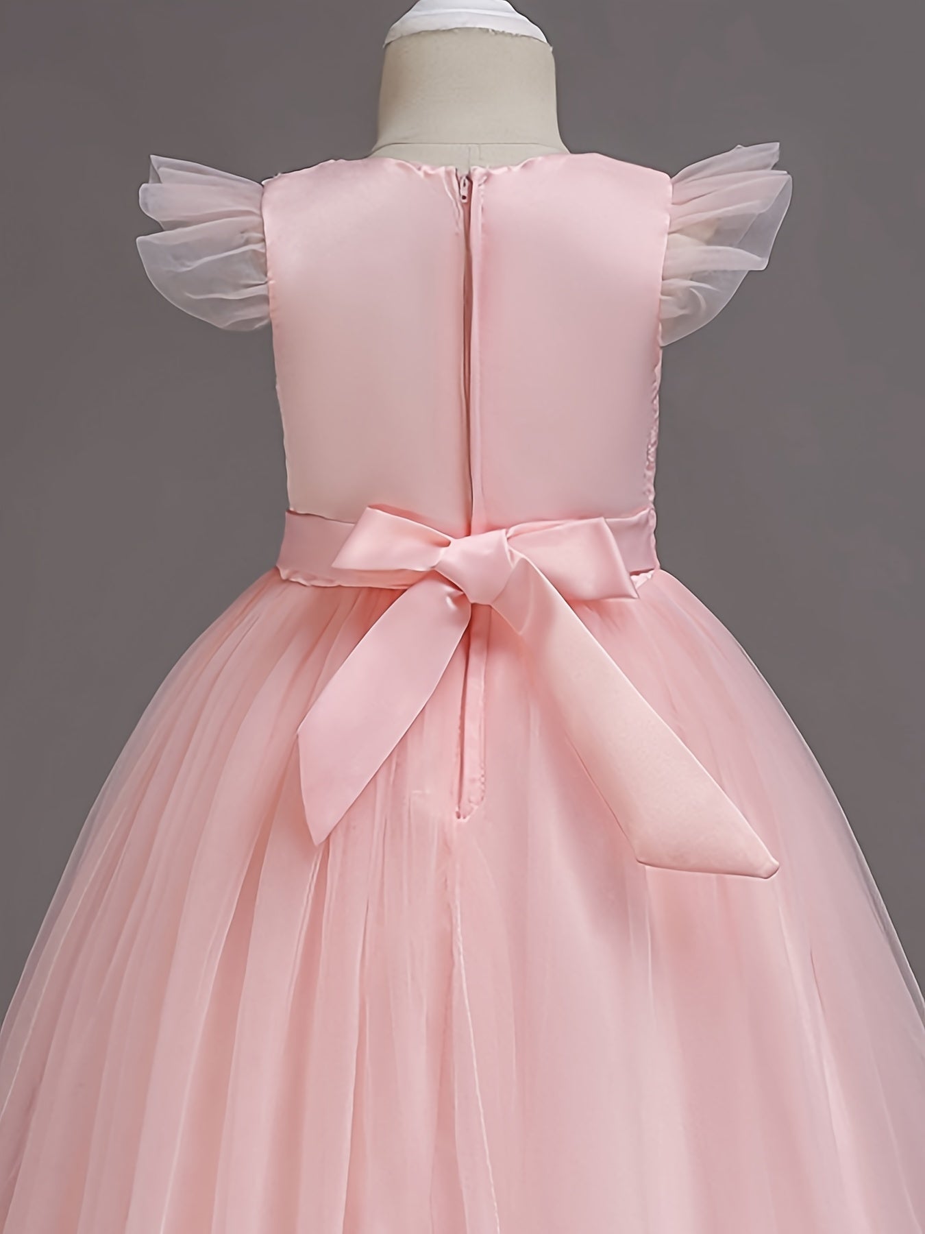 Girls Princess Flower Girls Dress for Pageant, Wedding, and Piano Performances