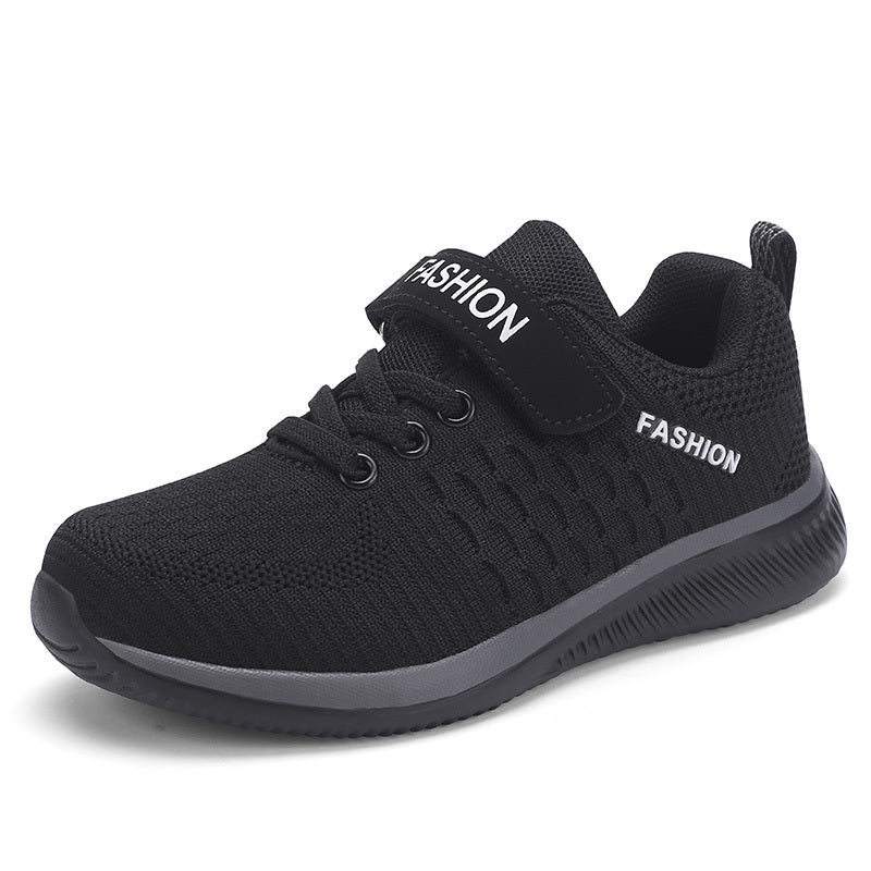 Toddler Kids Boys Breathable Black Sneakers Shoes