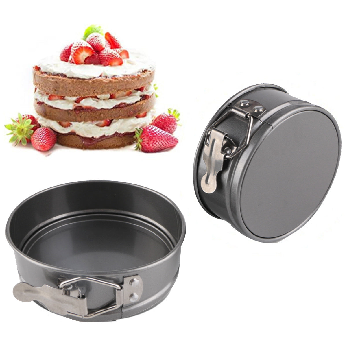 4 Inch Live Bottom Baking Pan for Cakes