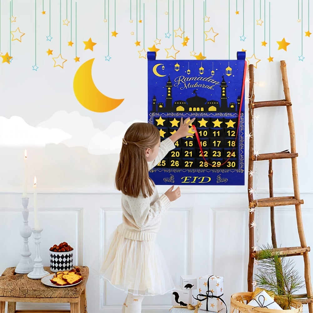 Eid Mubarak's Gift To Children Advent 30 Days Countdown Calendar, Ramadan Kareem, Holiday Accessory, Birthday Party Supplies, Room Decor
