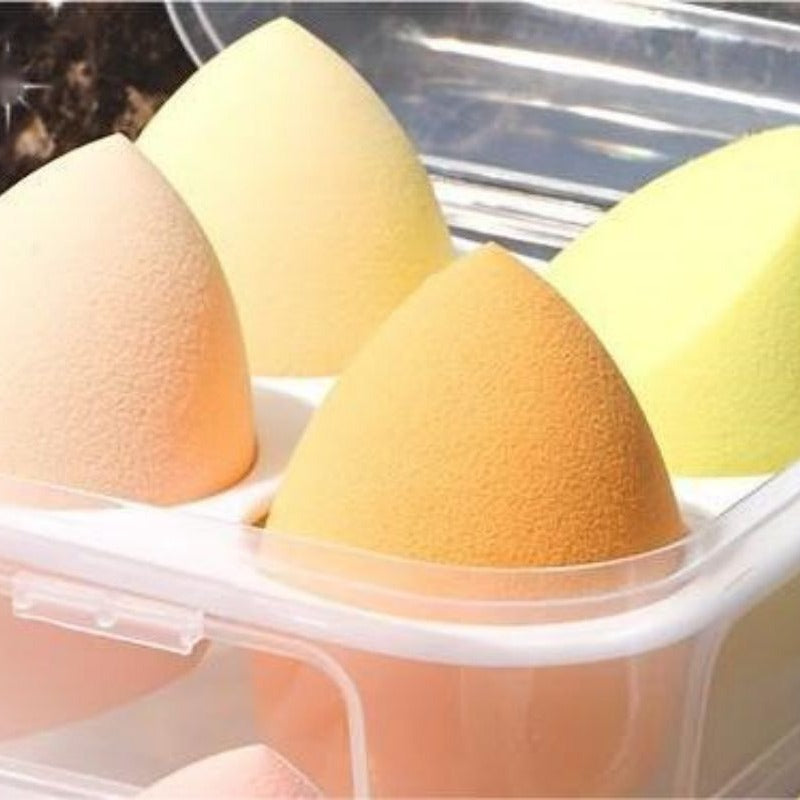 4pcs Makeup Sponge Set for Dry and Wet Use