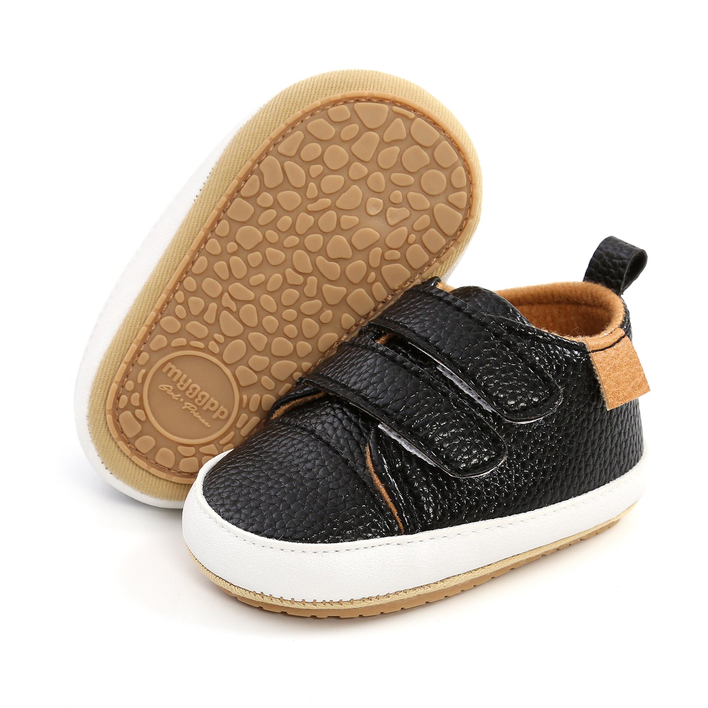Non-Slip High-Top PU Leather Walking Shoes for Baby Boys and Girls