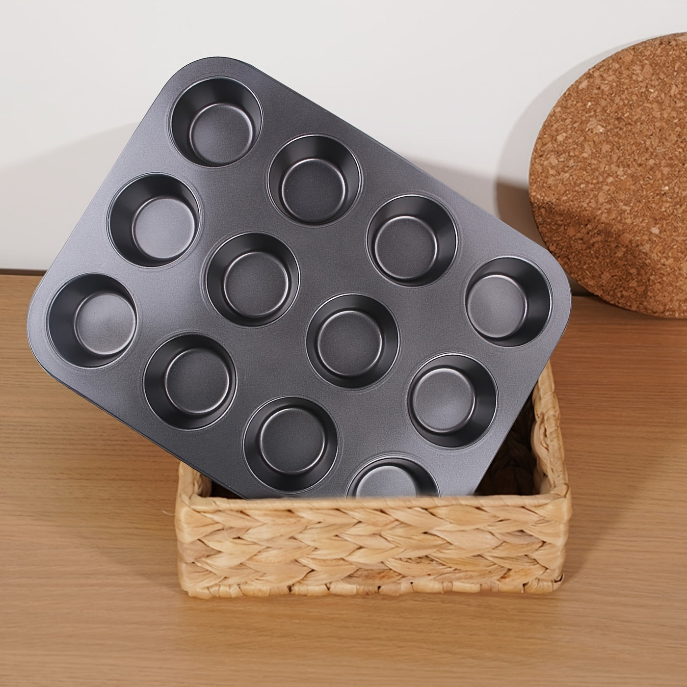 2 Piece Nonstick Muffin Baking Pan Set