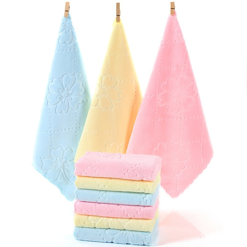 3-Pack Microfiber Square Cleaning Towels