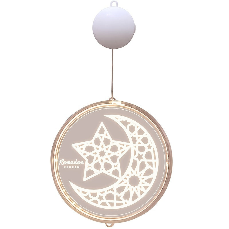 Muslim Holiday Decorative Lights: Castle Stars Moon 3D Chandelier