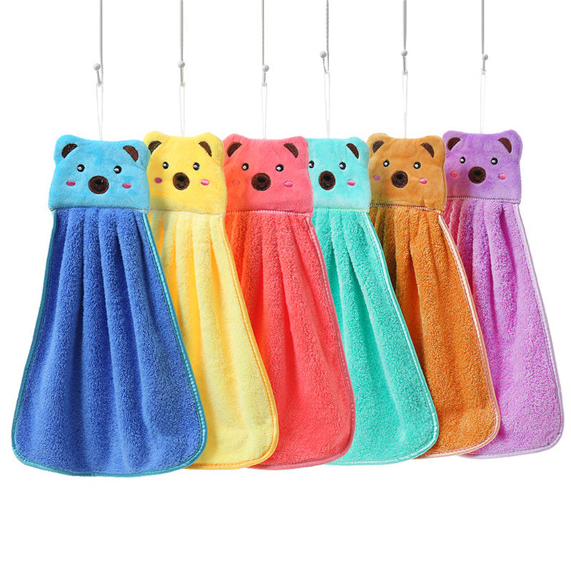 3PCS Cartoon Bear Kitchen Cleaning Towels