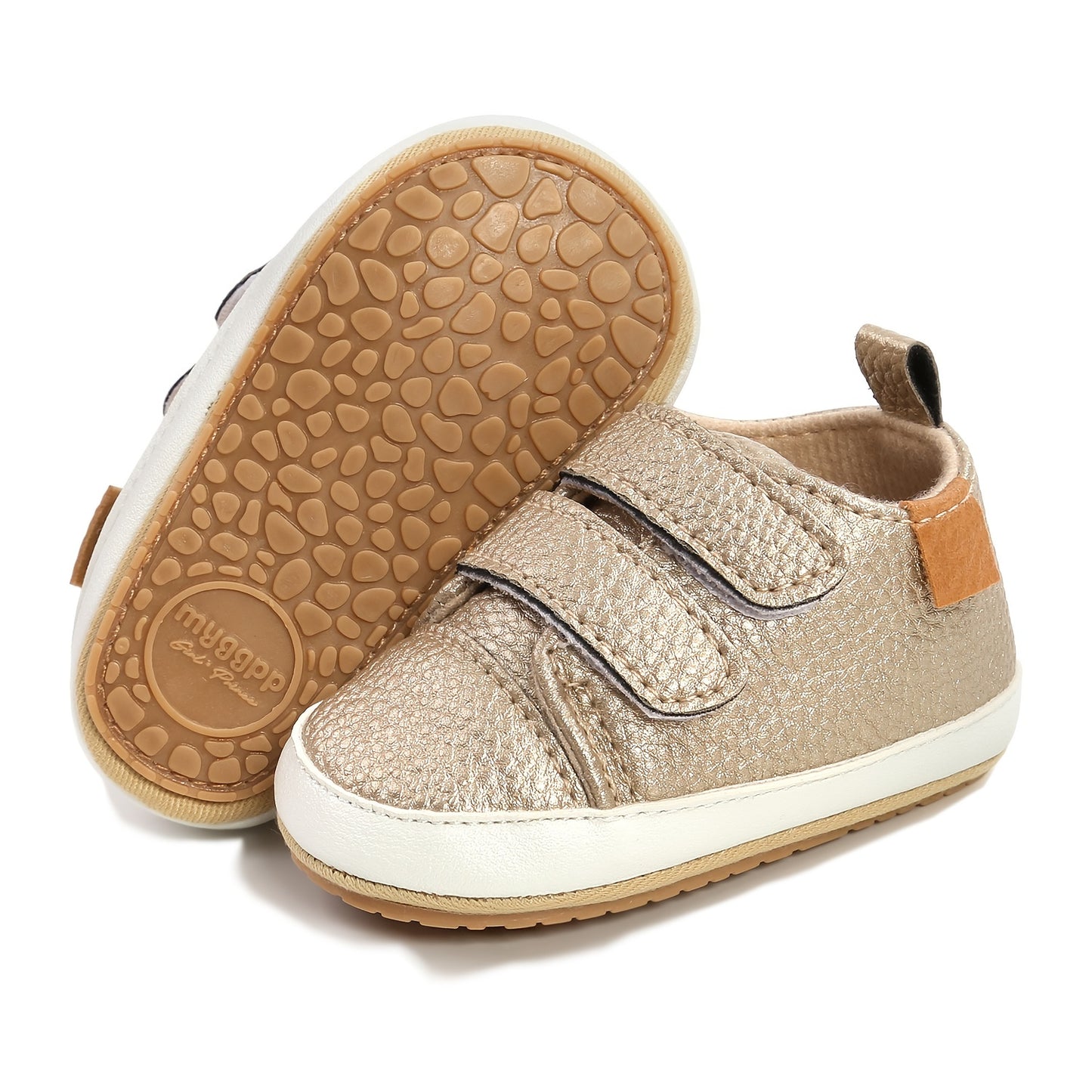 Non-Slip High-Top PU Leather Walking Shoes for Baby Boys and Girls