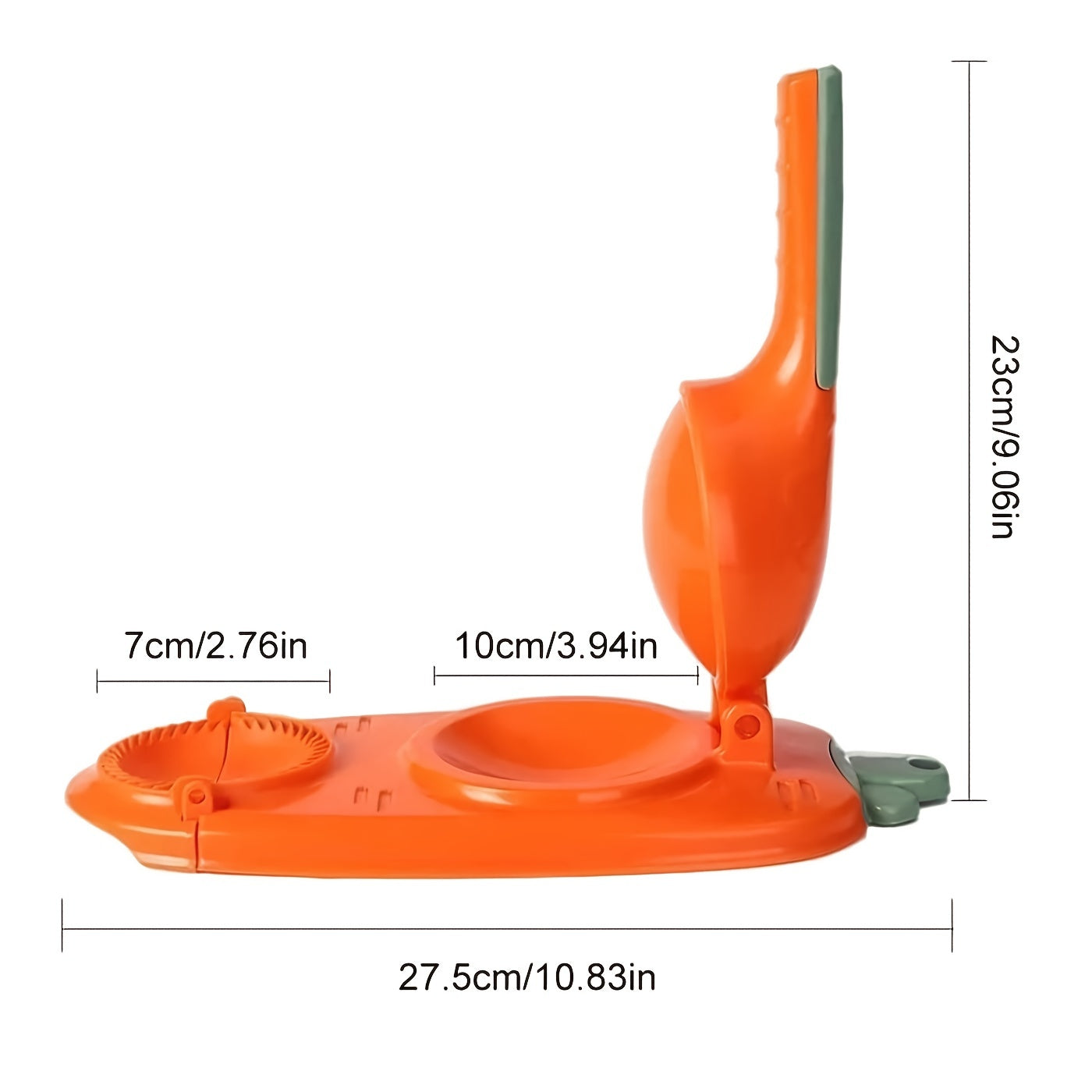 1-Piece 10"/9" 2-in-1 Dumpling Maker