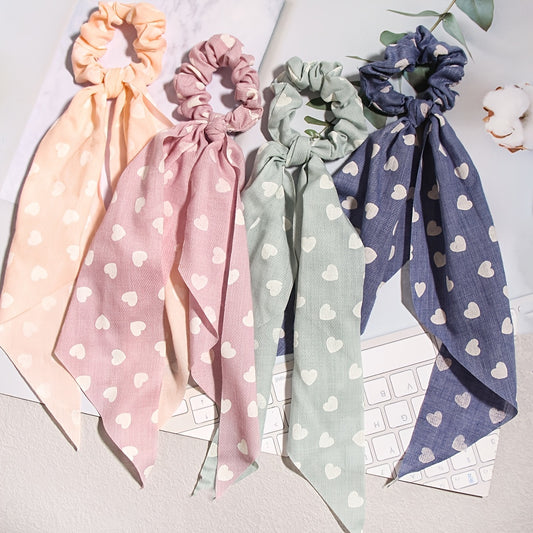 Cute Polka Dot Scrunchie Set