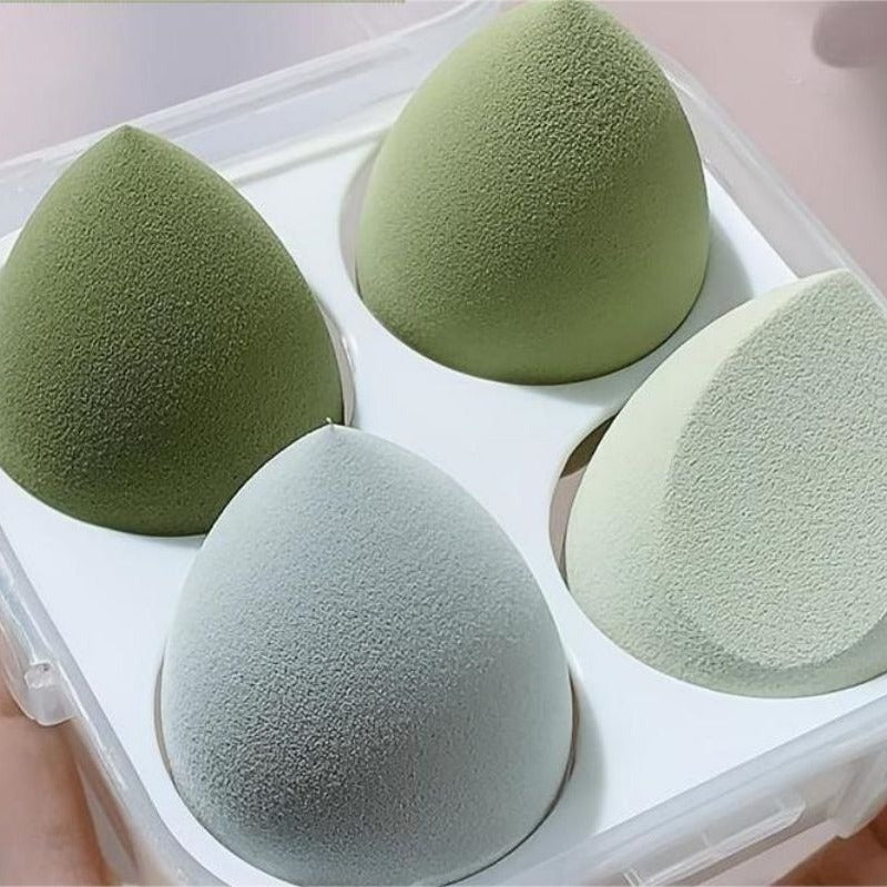 4pcs Makeup Sponge Set for Dry and Wet Use