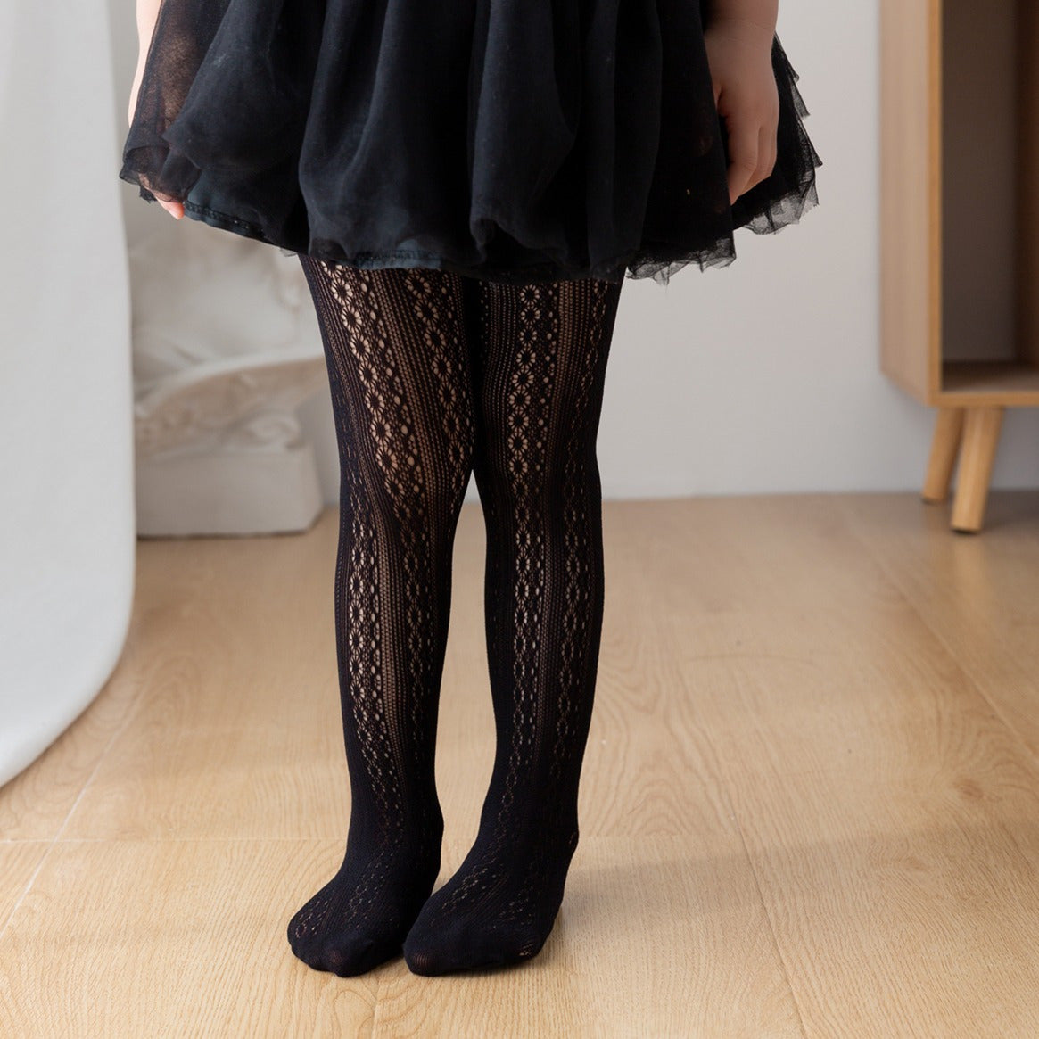 Baby Girl Black Lace Leggings
