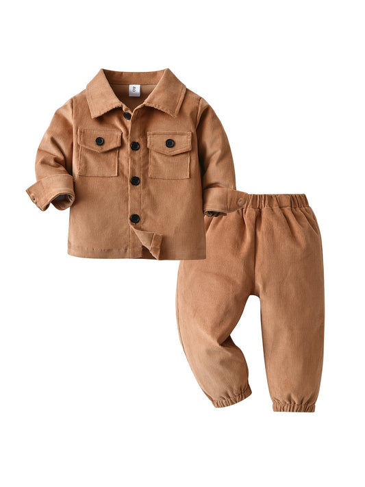 2PCS Toddler Boys Hoodie Sweatshirt & Pant Set