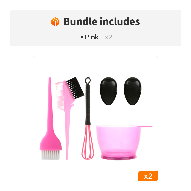 5PCS Hair Color Dye Bowl & Brush Tool Kit