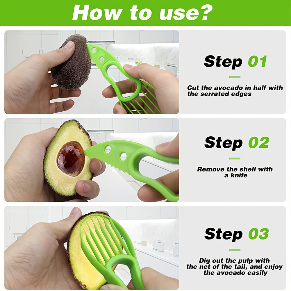 1-Piece 3-in-1 Multifunctional Avocado Slicer