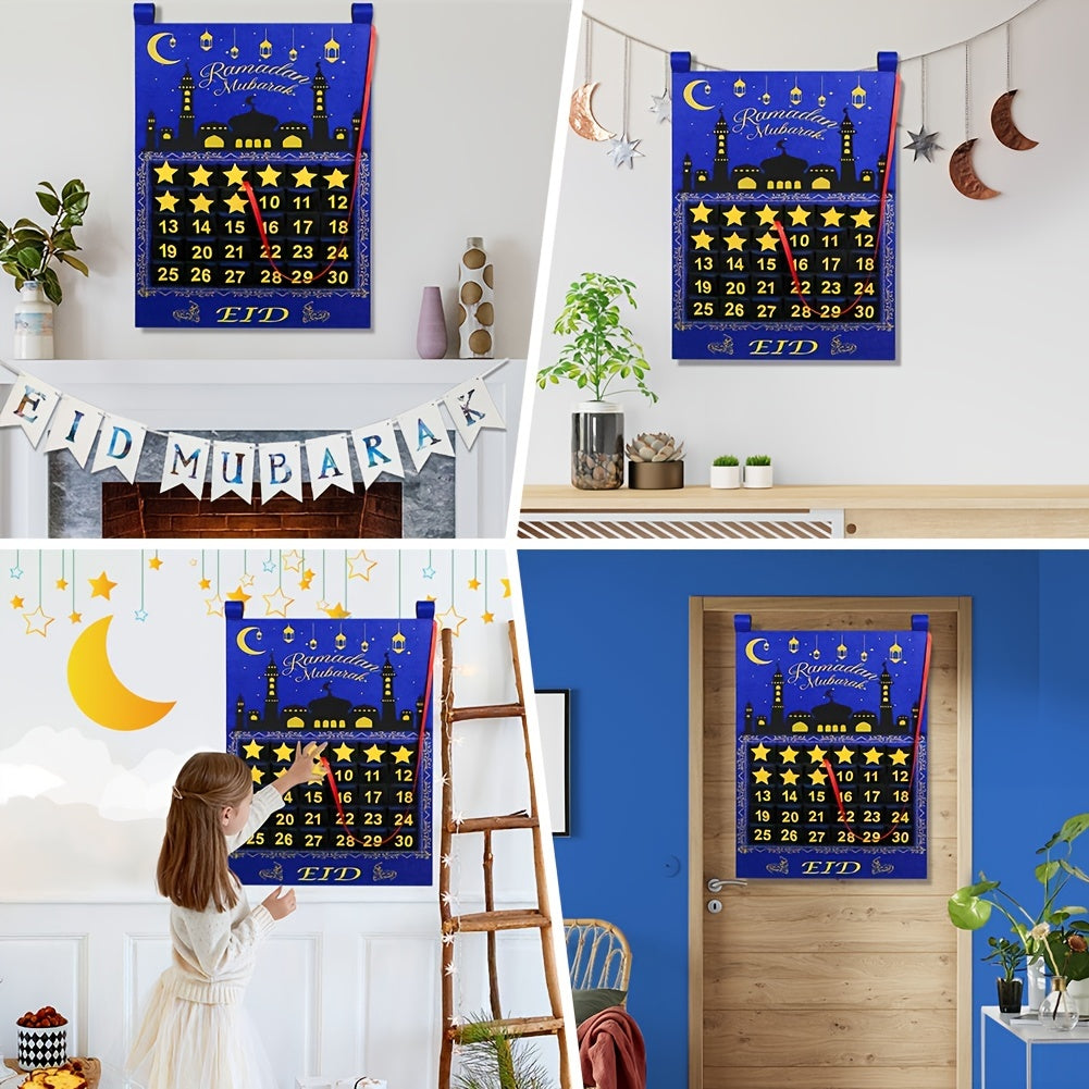 Eid Mubarak's Gift To Children Advent 30 Days Countdown Calendar, Ramadan Kareem, Holiday Accessory, Birthday Party Supplies, Room Decor