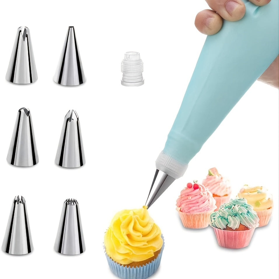Complete Cake Decoration Supplies Kit with Russian Nozzles
