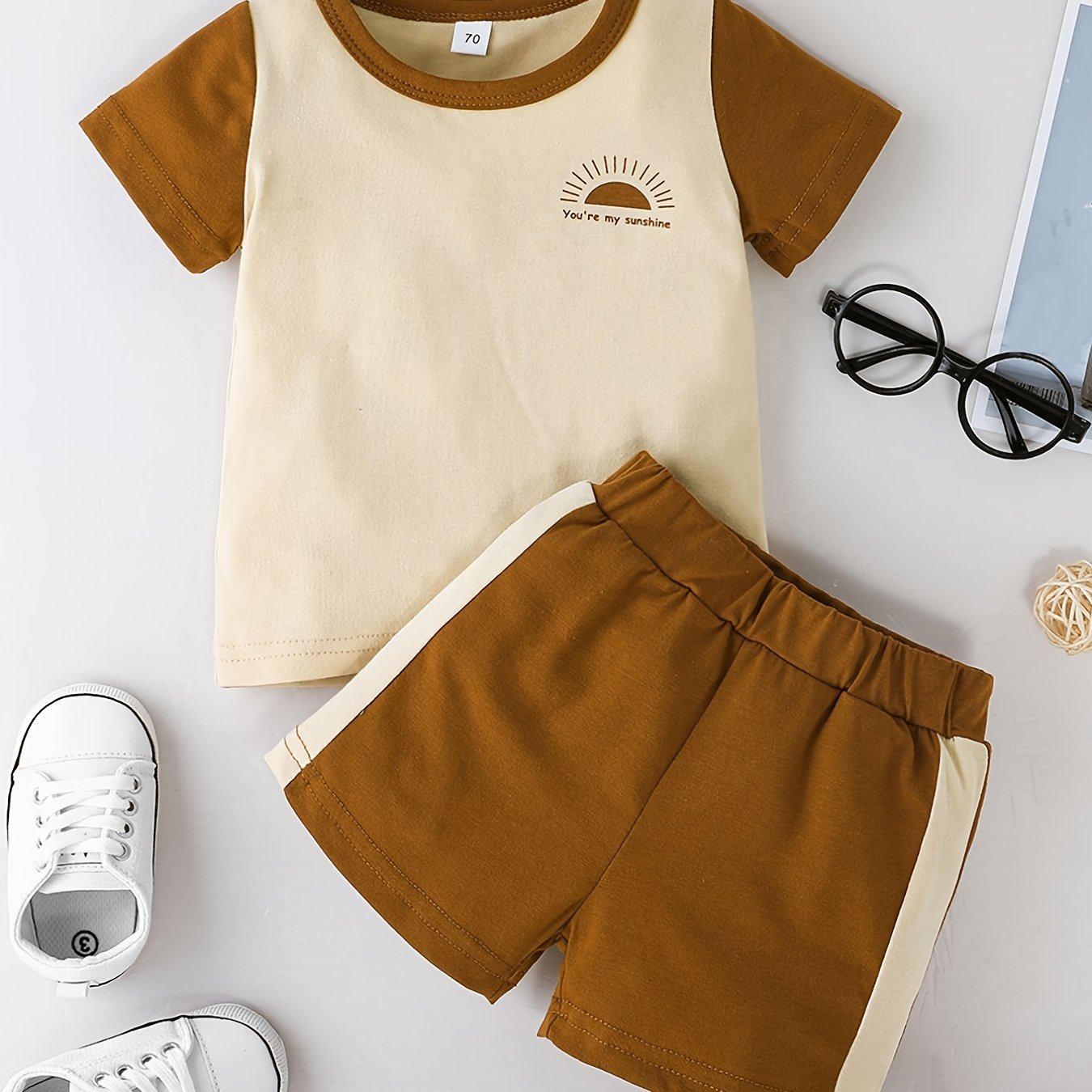 Baby Boys Color Block T-Shirt and Shorts Set