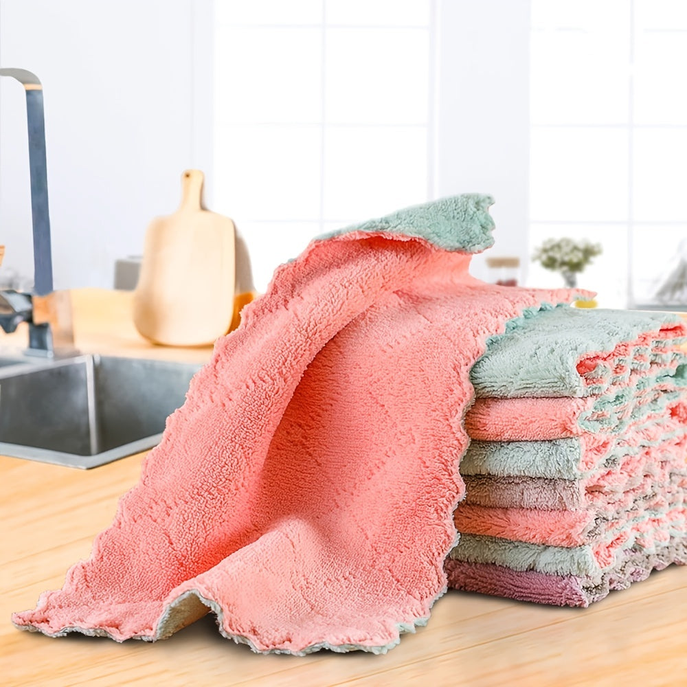 Microfiber Reusable Cleaning Dishcloth Set