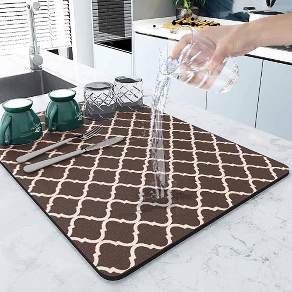 1pc Absorbent Coffee Mat for Kitchen Counter