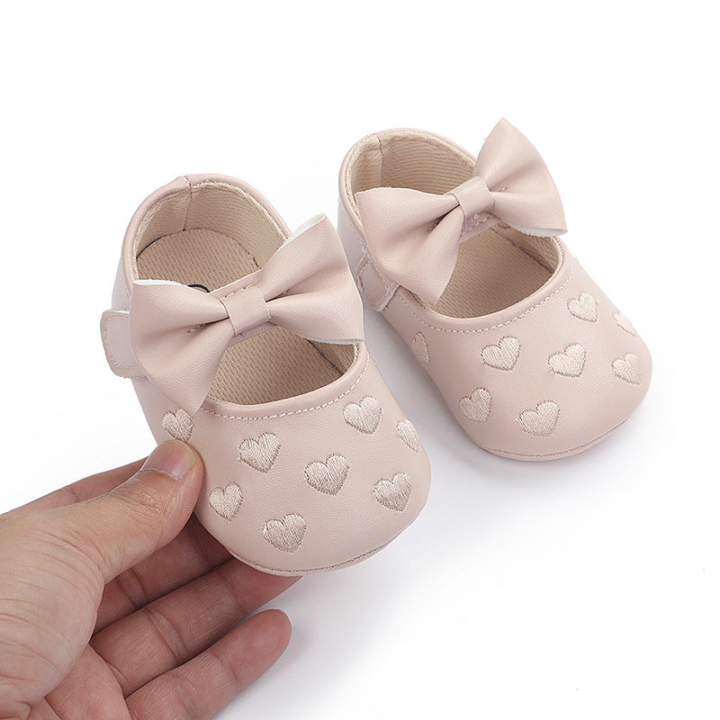 Infant Baby Girls Mary Jane Flats with Soft-soled Anti-slip Design