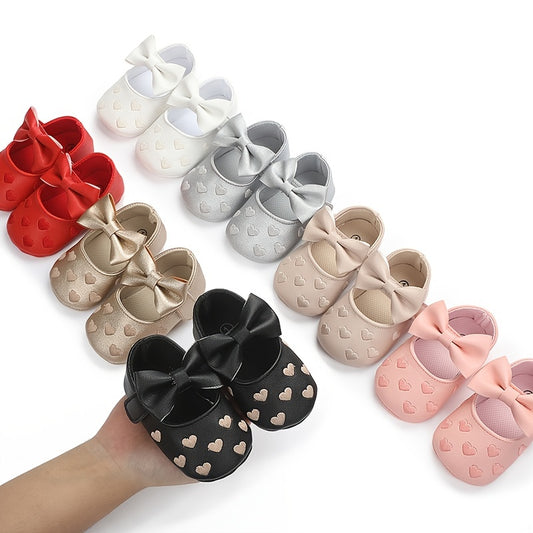 Infant Baby Girls Soft-Soled Anti-Slip Prewalker Shoes