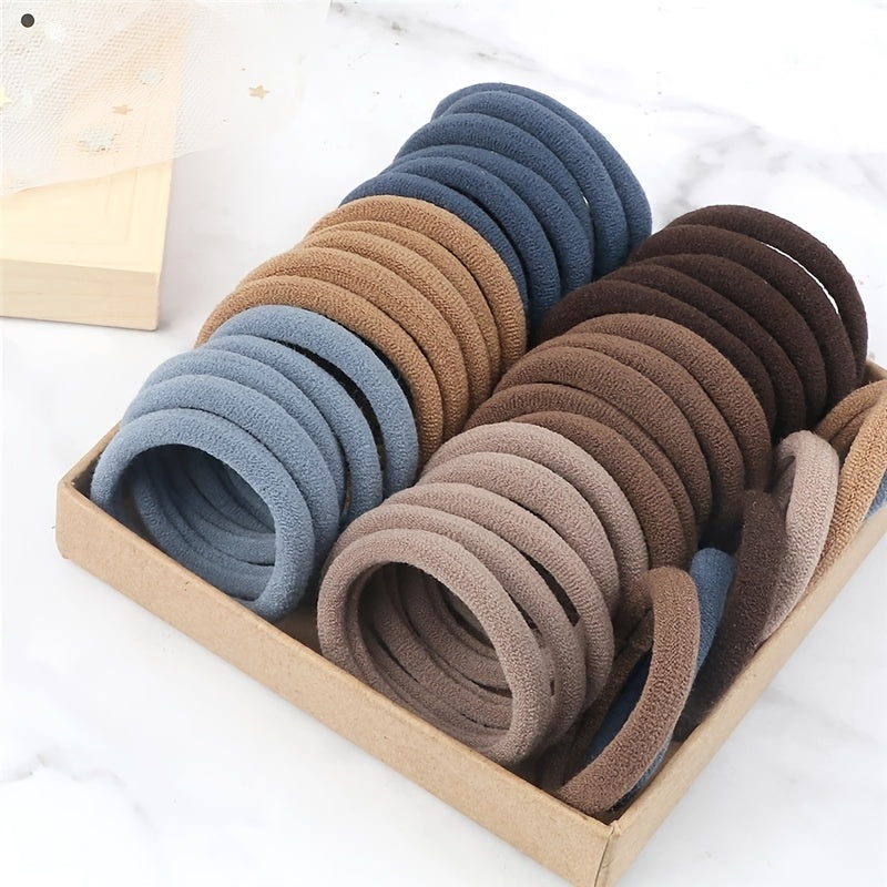 50PCS Solid Color Hairbands