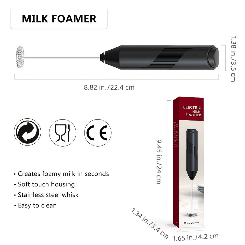 Portable Milk Frother Handheld Cappuccino Maker