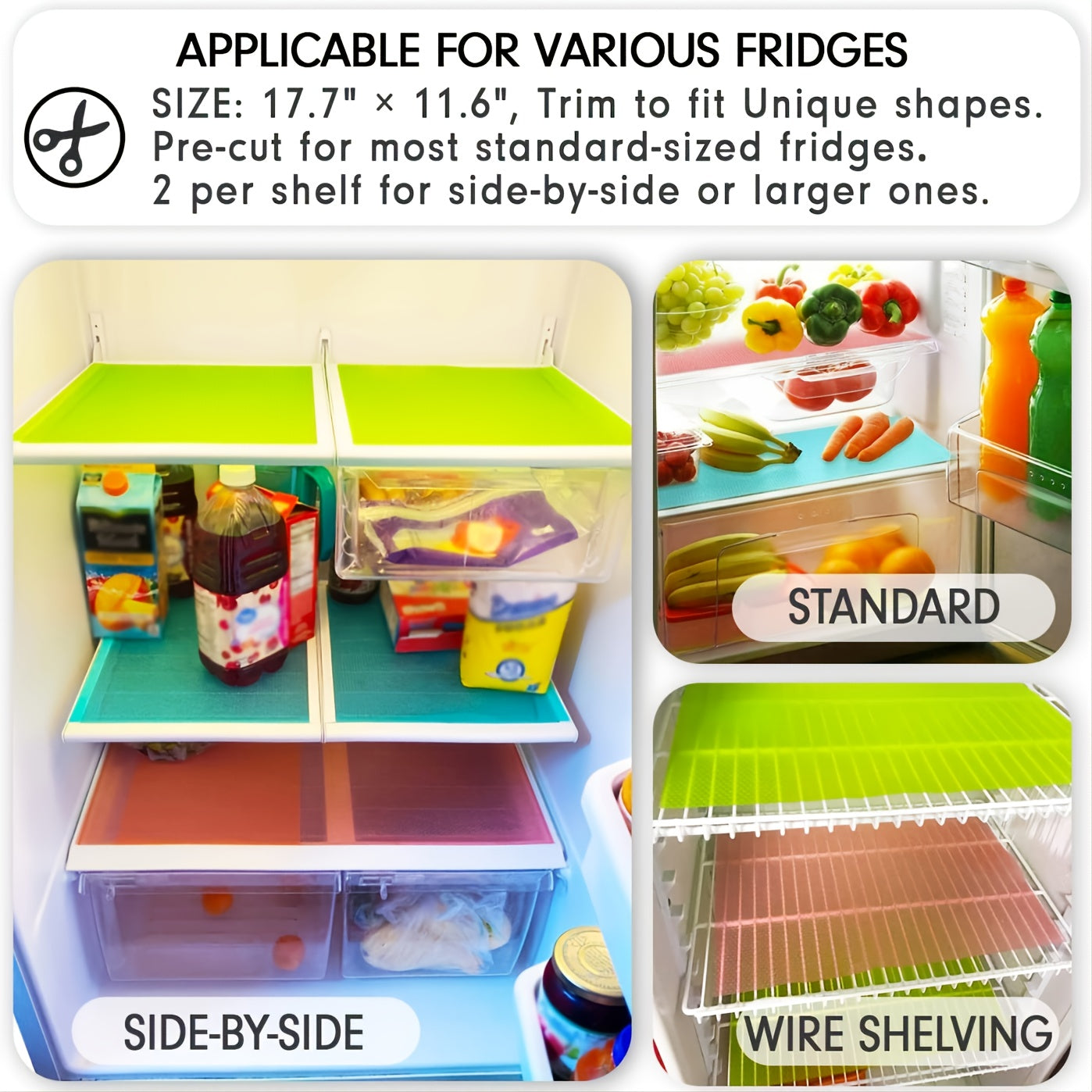 12 Piece Refrigerator Liner Set