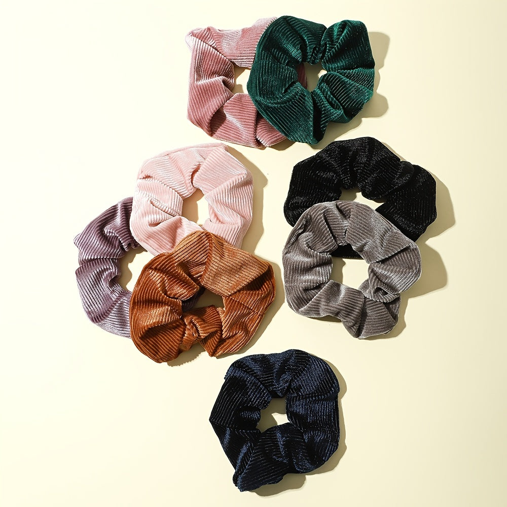 8-piece Velvet Bridesmaid Proposal Scrunchy Set