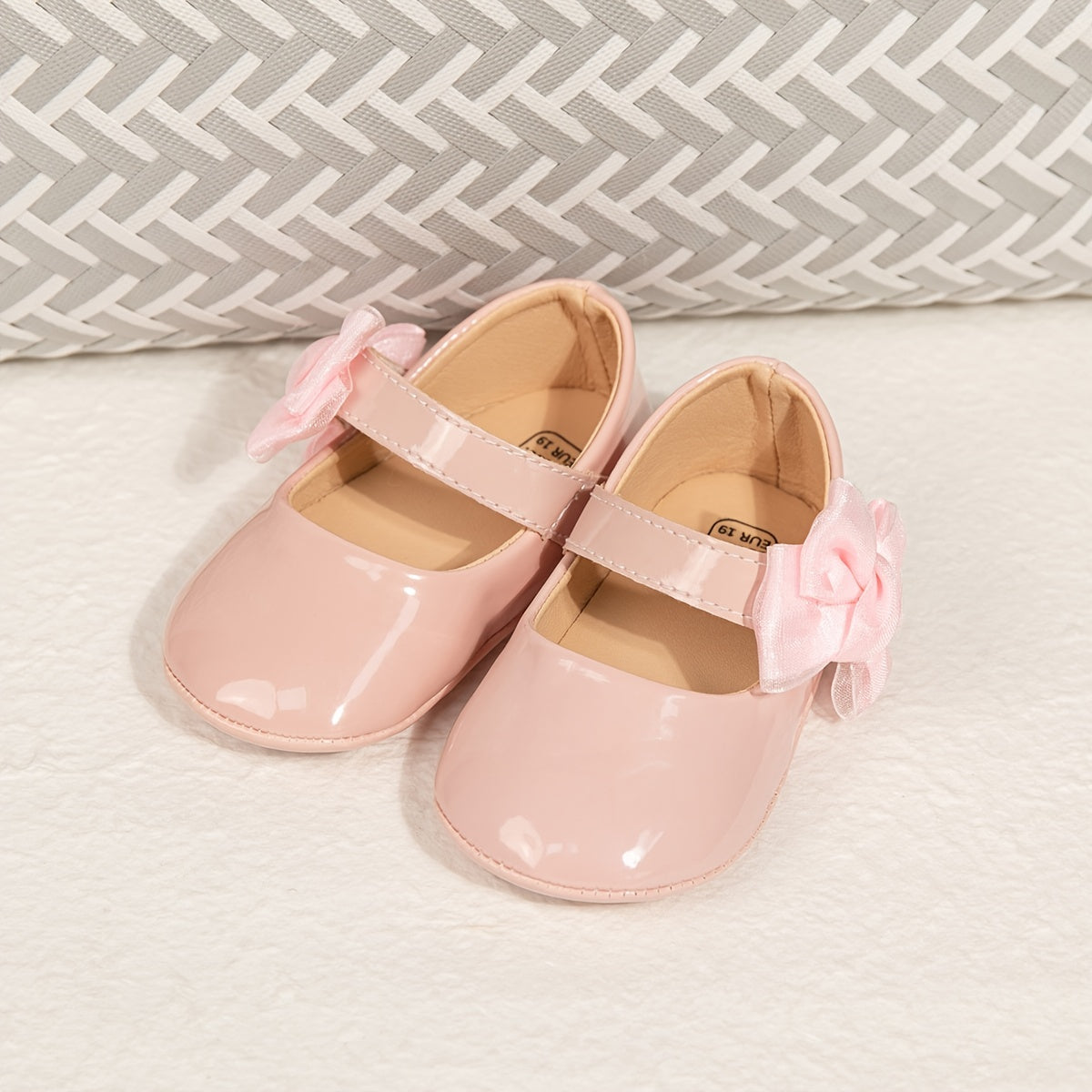 Infant Baby Girls Mary Jane Ballet Flats with Bow Decor