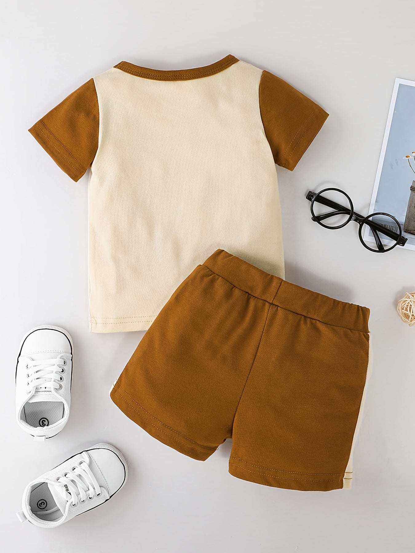 Baby Boys Color Block T-Shirt and Shorts Set