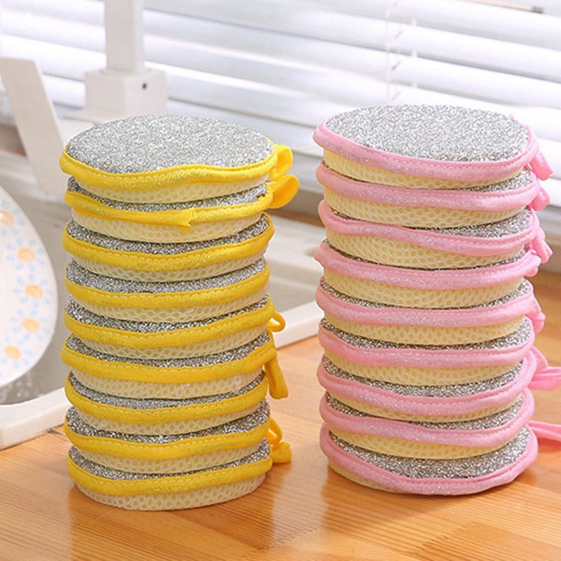 5/10PCS Double-Sided Dishwashing Sponges