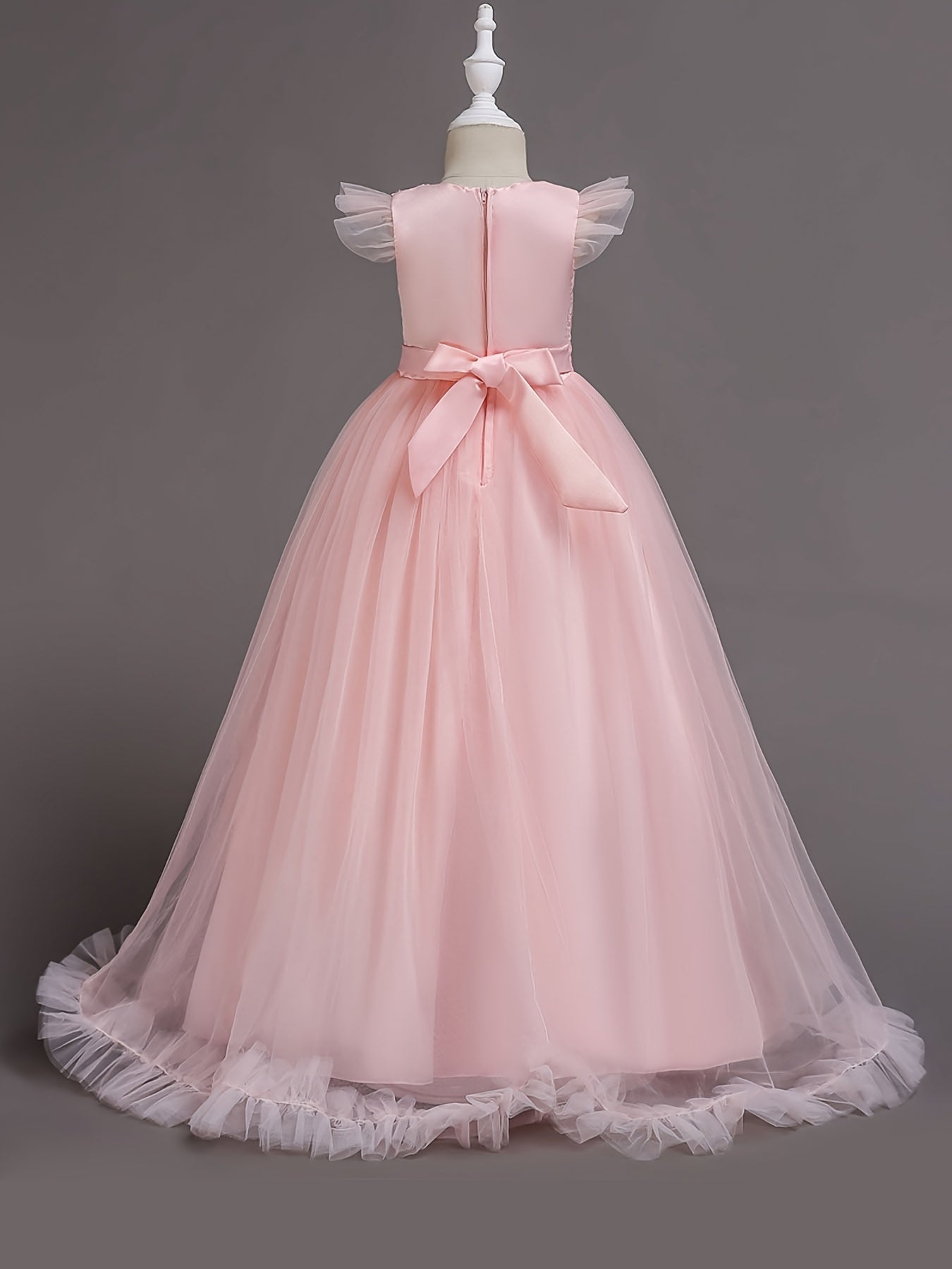 Girls Princess Flower Girls Dress for Pageant, Wedding, and Piano Performances