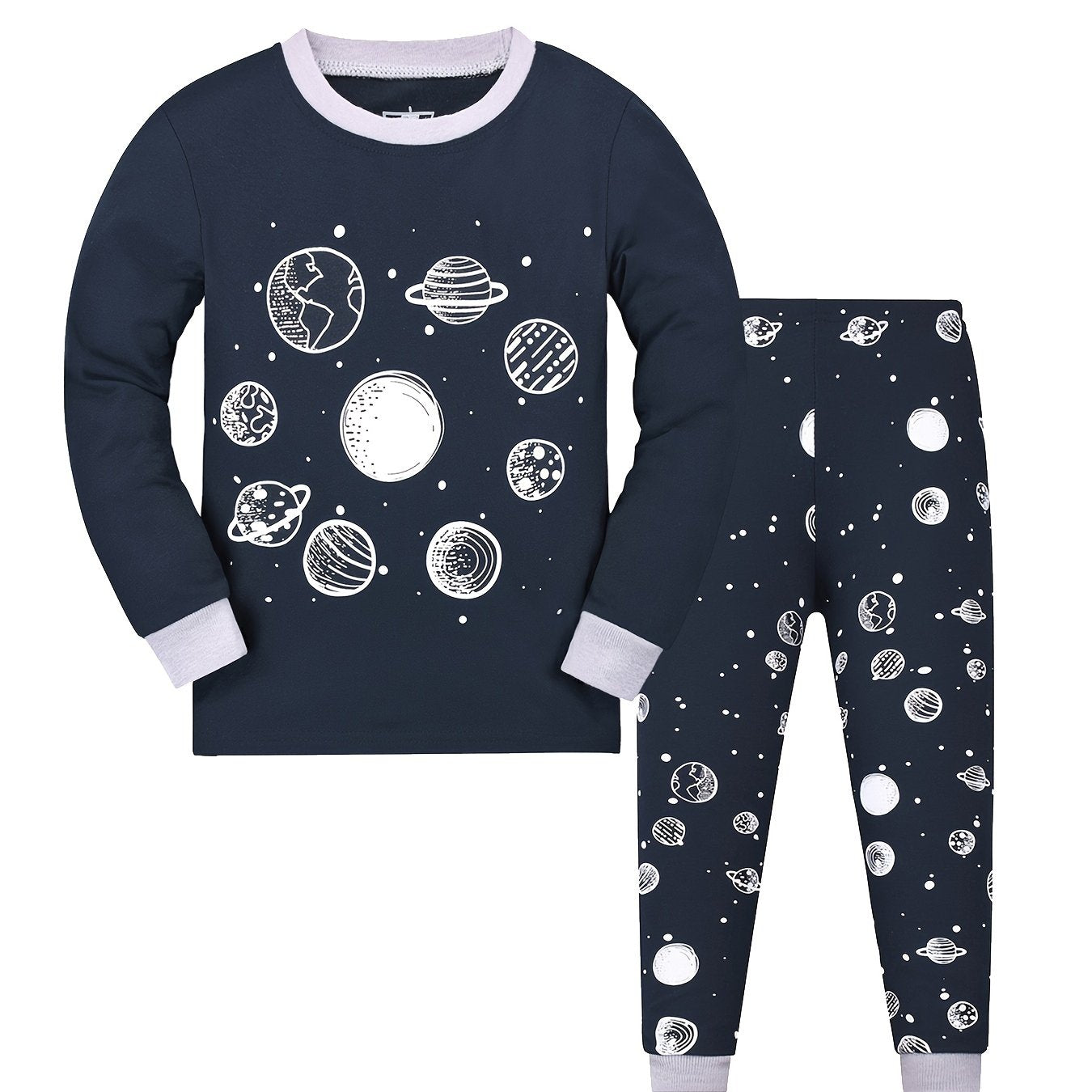 Boys' Space Print Pajama Set