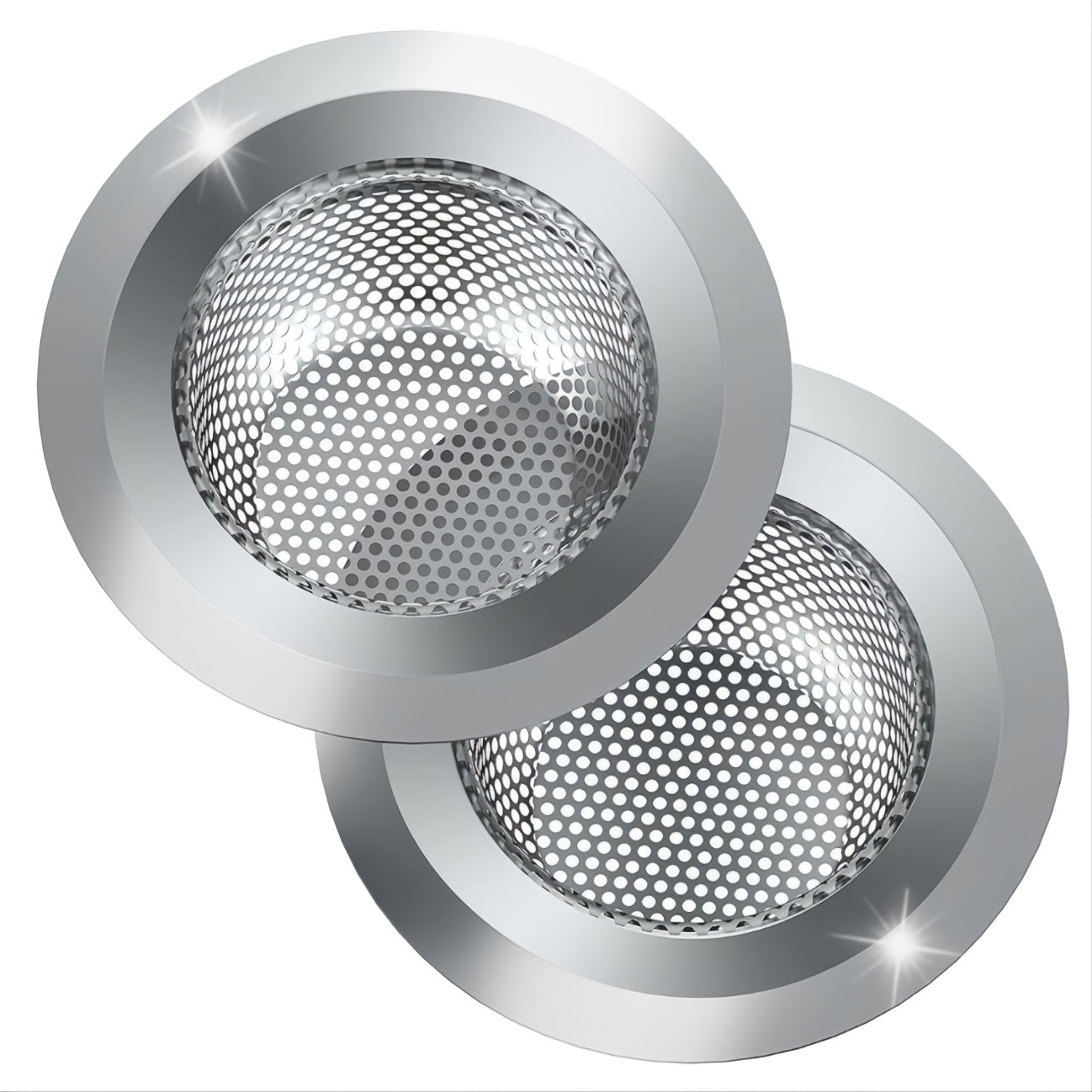 2 Pack Stainless Steel Kitchen Sink Strainer